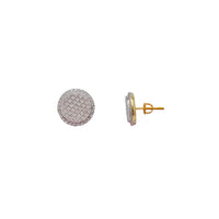 Princess Diamond cut Earring (Yellow Gold)