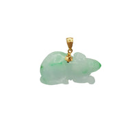 Rat Zodiac Sign Jade Pendant (14K)
