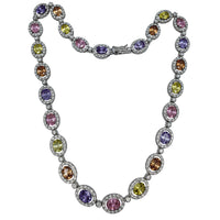 Multicolor Halo Fancy Chain (Silver)