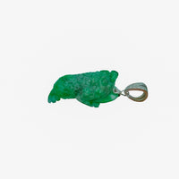Frog Shape Jade Pendant (14K)