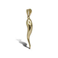 Solid Italian Horn Pendant (14K)