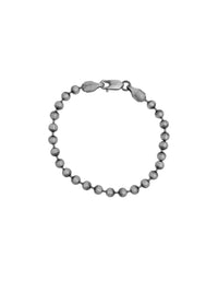 Antique & Brushed Finish Ball Bracelet (Silver)