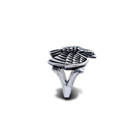 Antique-Finish Eagle Ring (Silver)