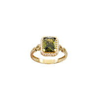 Fancy Deep Green Diamond Lady Ring 18K