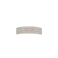 Iced-Out Three Rows Ring (Silver)