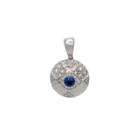 Round Evil Eye Pendant (Silver)