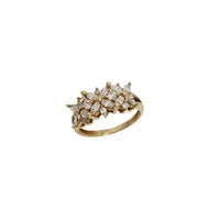 Zirconia Flower Ring (14K)
