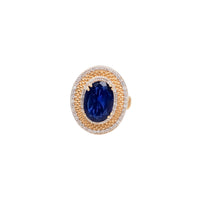 Oval Tanzanite Stone Ring 14K