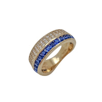 Blue CZ Ring (14K)
