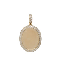 Baguette & Oval Brilliant Picture Medallion Pendant (14K)