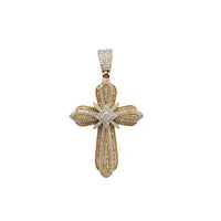 Yellow Gold Diamond Cross Pendant (14K)