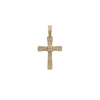 Diamond Cross with Evil Eye Pendant (14K)
