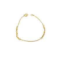 Cable Fancy Link Bracelet (24K)