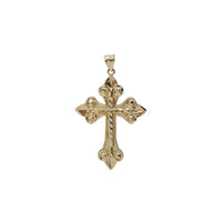 Diamond Cut Cross Pendant (14K)