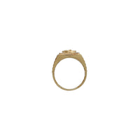 Cubic Zirconia Horse Pendant Ring (18K)