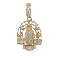 Stars Frame Virgin Mary of Guadalupe Pendant