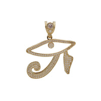 Zirconia Eyes of Horus Pendant (14K)