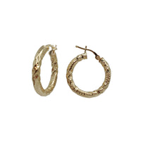 Diamond Cut Hoop Earring (14K)