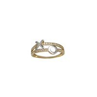 Zirconia XO Ring (14K)