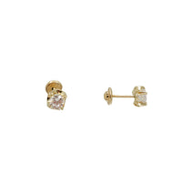 Zirconia Stud Earrings (14K)