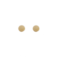 Yellow Gold Circle Earring (14K)