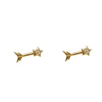 Arrow Star Earring (14K)
