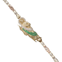 Tricolor St. Jude Fancy bracelet (14K).