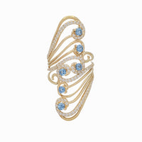 Fancy Blue Zirconia Ring (14)
