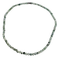 Jade Beads Necklace (Silver)