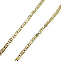 Tiger-Eye Link Chain (14K)