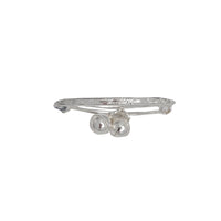 Diamond-Cut Baby Bangle (Silver)