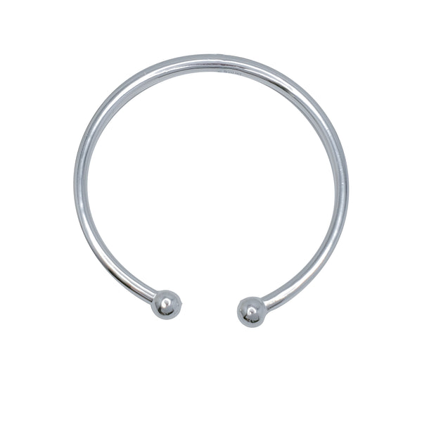 XIIIO Textured Beads Adjustable Bracelet (Silver)