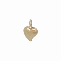 Heart Shape Pave Charm / Pendant (14K).
