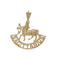 Sagittarius Zodiac Sign Pendant (14K)