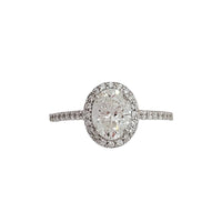Diamond Oval Shape Engagement Ring (14K)