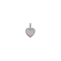 Cubic Zirconia Heart Pendant (Silver)