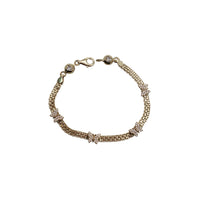 Butterfly Cubic Zirconia Bismark Bracelet (14K)