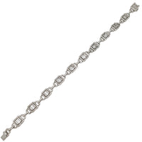Baguette Diamond Bracelet (14K).