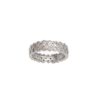 Zirconia Dangling Ring (Silver)