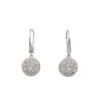 Zirconia Dangling Earrings (Silver)