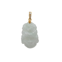 Jade Snake Pendant (14K)