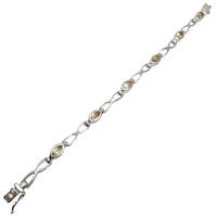 Marquise Cut Citrine Bracelet (Silver)