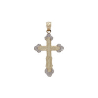 Two-Tone Cross Pendant (14K)