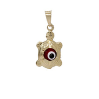 Evil Eye Turtle Pendant (14K)
