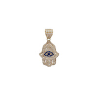 Hamsa CZ Pendant (14K)