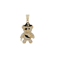 Zirconia Teddy Bear Pirate Pendant (14K)