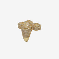 Baguette Cross Ring (14K)