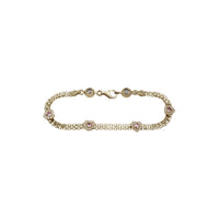 CZ Bismark Heart Bracelet (14K)