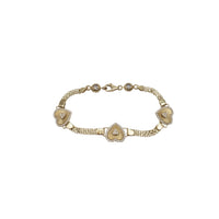 CZ Bismark Heart Shape Bracelet (14K)
