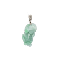 Zirconia Pixiu Jade Pendant (14K)